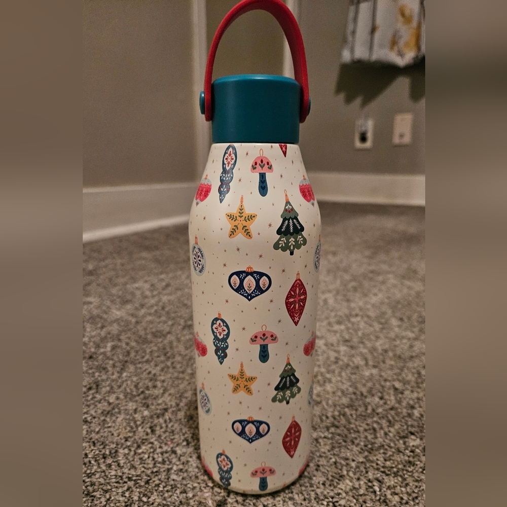 Holiday Water Bottle Insulated Double Wall Stainless Steel 17oz
